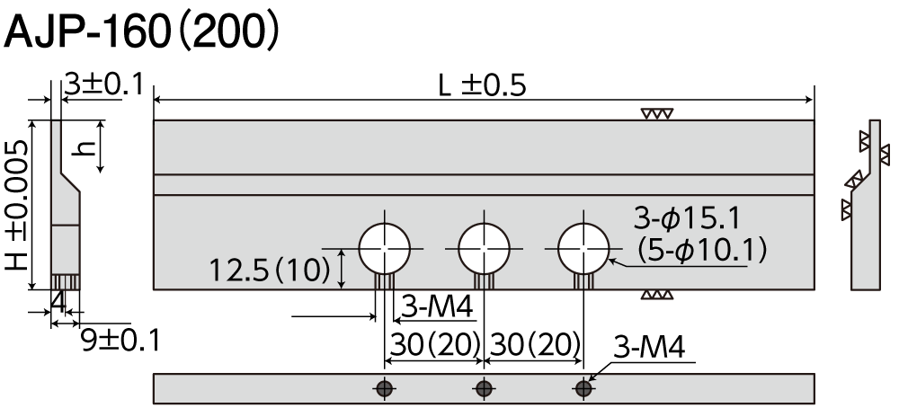 ジャストパラレル寸法